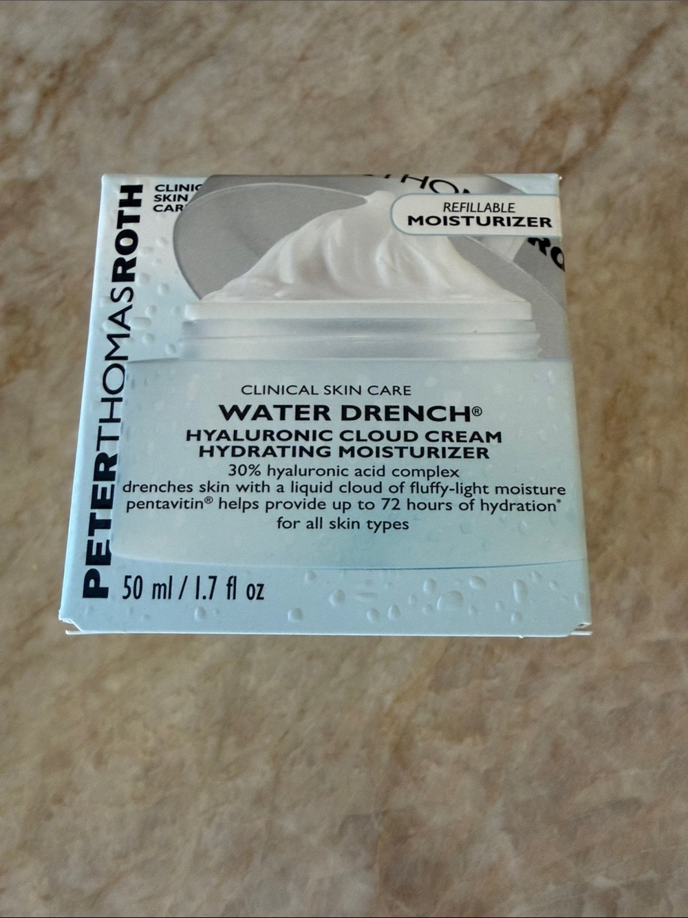 New Peter Thomas Roth Water Drench Hyaluronic Cloud Cream Hydrating Moisturizer